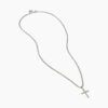 56077E4E-0E1A-CBB7-7004-9F062C24ECCE.jpg Classic Cable Cross Necklace Sterling Silver with Center Diamond, 24.3mm