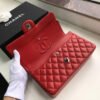 Chanel Classic HandBag Red For Women 9.9in/25.5cm A01112