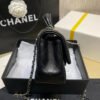 Chanel Lambskin Mini Flap Bag With Top Handle Black As2431 With Charms