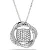 Infinity Pendant with Diamonds on Chain