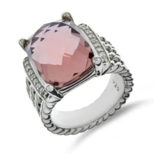 58E7119E-4A37-2354-4154-67C0AFEAD64C.jpg Sterling Silver Diamond Morganite 16mm Wheaton Ring