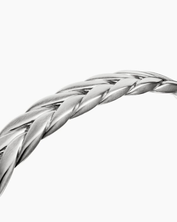 Chevron Collection for Men Chevron Cuff Bracelet Sterling Silver, 9mm