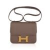 Constance Mini 18 Bag Etoupe Gold Hardware Epsom Leather