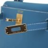 59BBBBE3-5246-AF67-8569-5EED13208CA9.jpg Mini Kelly 20 Bag Sellier New Blue Jean Epsom Leather with Gold Hardware