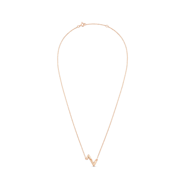 Volt Upside Down Pendant, Pink Gold
