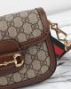 Gucci Horsebit 1955 Canvas Mini Shoulder Bag
