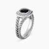 5BE7E682-A8CF-8A4A-8FC8-E7AFAA701C59.jpg Petite Albion Ring Sterling Silver with Black Onyx and Diamonds, 7mm