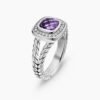 5C58B832-DAAB-FD94-4A8E-2F53F6ECC0A9.jpg Petite Albion® Ring Sterling Silver with Amethyst and Diamonds - 6