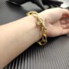 David Yurman  DY Madison Pav&eacute; Toggle Chain Bracelet in 18K Yellow Gold