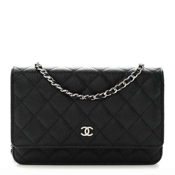 5CB131F4-26E6-F335-43C4-49EEC8A914B8.jpg Caviar Quilted Wallet on Chain WOC Black
