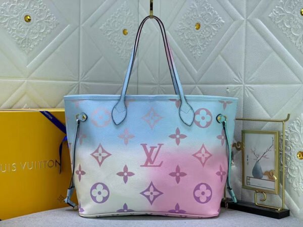 Louis Vuitton Neverfull PM Sunrise Pastel in Coated Canvas with-tone