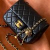 Chanel Classic Bag Black For Women, Women&rsquo;s Bags 7.1in/18cm