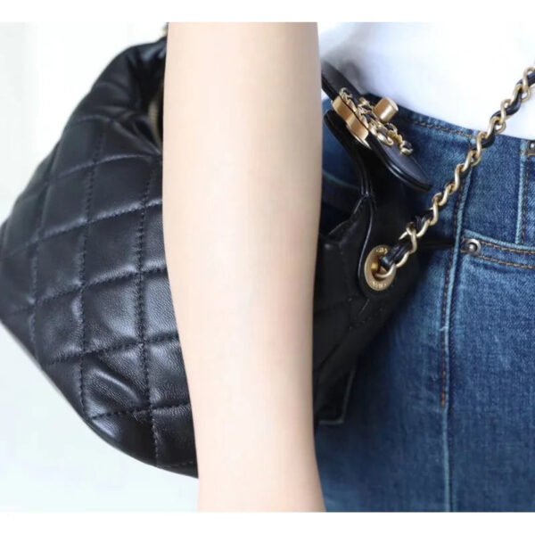 Chanel Small Lambskin Hobo Bag As1745