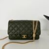 Chanel Small Flap Bag Green For Women, Women&rsquo;s Bags 8.7in/22cm