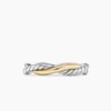 5F5D6C1E-2C4C-B557-421E-A471E5FD5697.jpg Petite Infinity Band Ring Sterling Silver with 14K Yellow Gold, 4mm