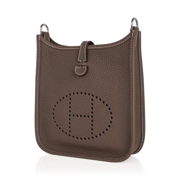 5F62CCCF-6BF5-873D-B866-B7C025749602.jpg Mini Evelyne TPM Bag Etoupe Clemence Leather with Palladium Hardware