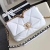 Chanel 19 HandBag White For Women 10.1in/26cm AS1160
