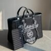6006DC1B-F2E3-1CF7-7F6E-08B09094F795.jpg CHANEL Deauville 2wayTote Bag Black A66941 Cotton Leather