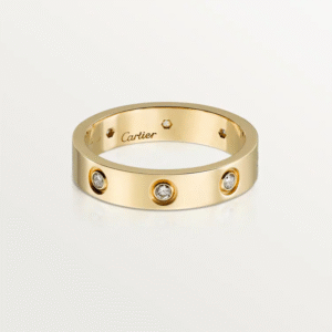 LOVE WEDDING BAND, 8 DIAMONDS