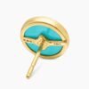 6095D588-AB08-359A-8B02-6BA463C6EE21.jpg Petite DY Elements® Stud Earrings 18K Yellow Gold with Turquoise and Diamonds, 11mm