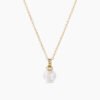 61070CA9-E04A-8BD6-B97F-E2B8318E111F.jpg Petite Solari Pendant Necklace 18K Yellow Gold with Pearl and Diamonds, 11.5mm