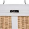 Kelly 35 Picnic Bag White Swift Leather / Osier (Wicker) Limited Edition