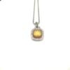 Albion&reg; Pendant Sterling Silver with Citrine and Diamonds, 14mm