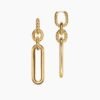 Lexington Double Link Drop Earrings 18K Yellow Gold, 53mm