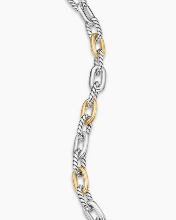 DY Madison&reg; Chain Bracelet Sterling Silver with 18K Yellow Gold