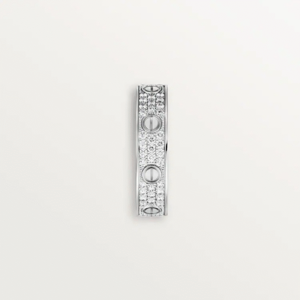 LOVE WEDDING BAND, DIAMOND-PAVED