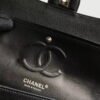 Chanel Chevron Caviar Calfskin Class-Flap Bag A01112 Black