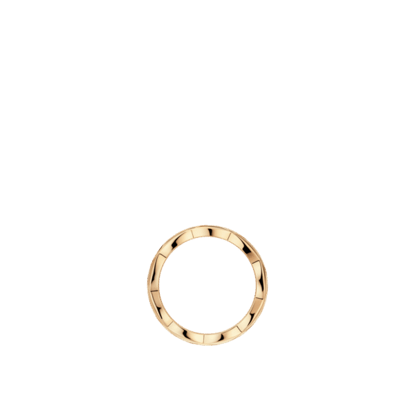 COCO CRUSH RING Quilted motif, small version, 18K BEIGE GOLD - 6