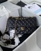 Chanel Small Classic Handbag Grained Calfskin & Gold-Tone Metal