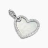 67573230-A875-C8B1-8683-E64CB282B1CA.jpg DY Elements® Heart Amulet Sterling Silver with Mother of Pearl and Diamonds