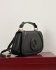 Gucci Blondie Leather Top Handle Black 27x17cm
