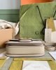 Gucci Horsebit 1955 Canvas Small Shoulder Bag White Beige