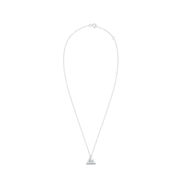 Volt One Small Pendant, White Gold And Diamond
