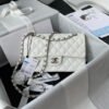 6899D7F5-DC53-E08D-9FC9-7CCB7B62DCFD.jpg CHANEL SMALL CLASSIC FLAP HANDBAG SILVER METAL