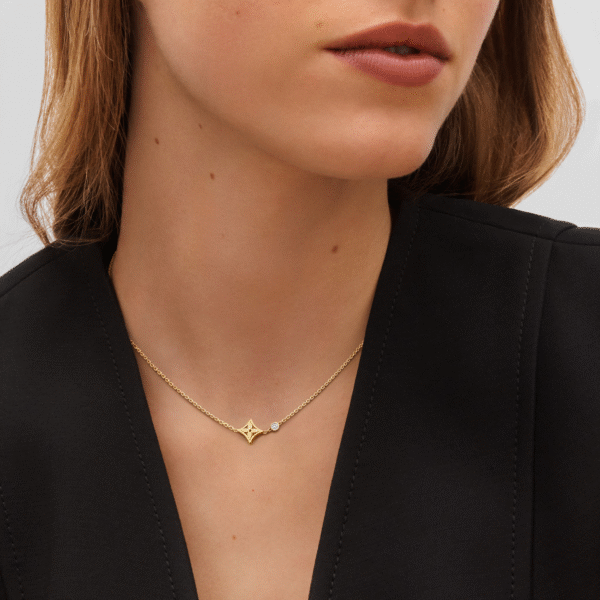 69234CBB-A21A-DBAB-AADA-70ABC09DBFED.png Idylle Blossom pendant, yellow gold and diamond