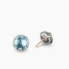 6932D525-BF32-9ED0-1A90-EE57C77DED6A.jpg Petite Chatelaine Stud Earrings Sterling Silver with Blue Topaz, 8mm