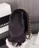 Chanel Classic Maxi Handbag Grained Calfskin & Gold Metal A01115