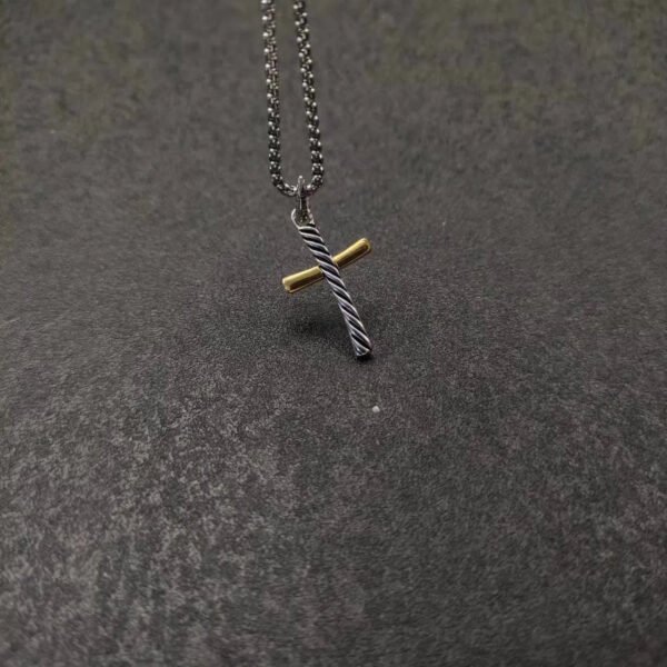 David Yurman Cable Classics Cross Amulet with 18K Yellow Gold
