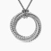 69E28F2A-D5F4-95C0-06C2-860C3316CD49.jpg Crossover Pendant Necklace Sterling Silver with Diamonds, 26mm