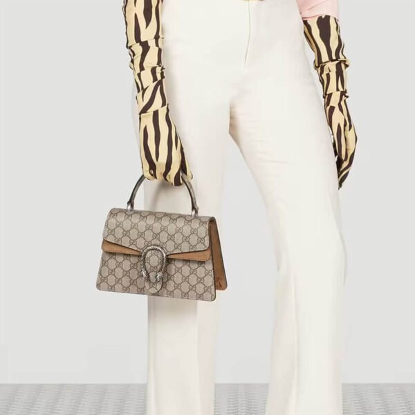 Gucci Dionysus Canvas Top Handle Bag 24x16cm