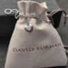 Petite Cable Heart Pendant Necklace Sterling Silver with 14K Yellow Gold and Diamonds