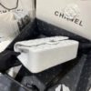 Chanel Large Classic Handbag Silver Hardware White For Women, Women&rsquo;s Handbags, Shoulder Bags 11.8in/30cm