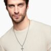 Cable Cross Pendant Sterling Silver