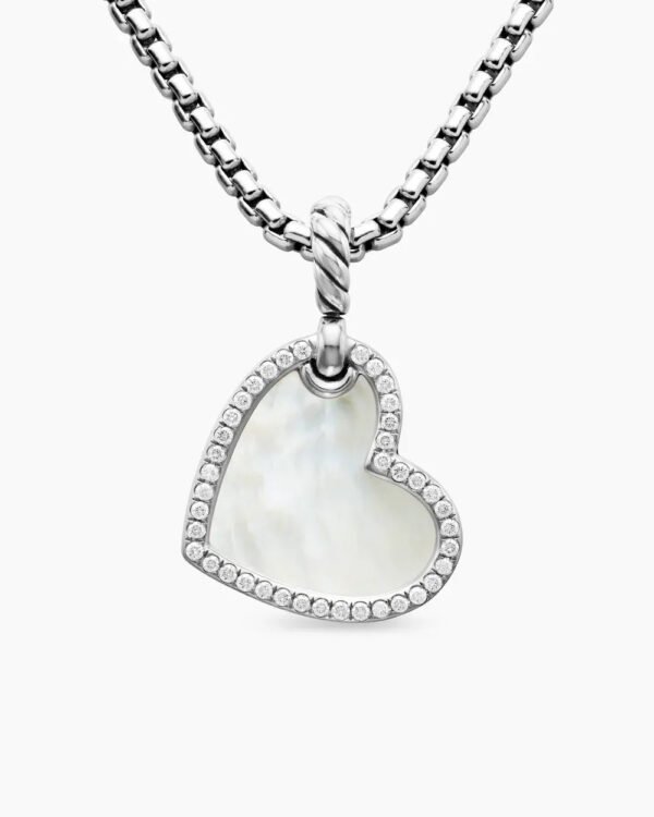 6C2D441D-3B93-4712-2D89-5E9A4C2A966A.jpg DY Elements® Heart Amulet Sterling Silver with Mother of Pearl and Diamonds