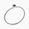 Petite Chatelaine&reg; Bracelet Sterling Silver with Black Onyx, 3mm - 17cm