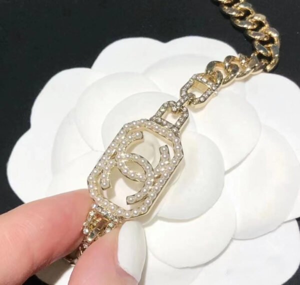 Double C Pearl Bracelet